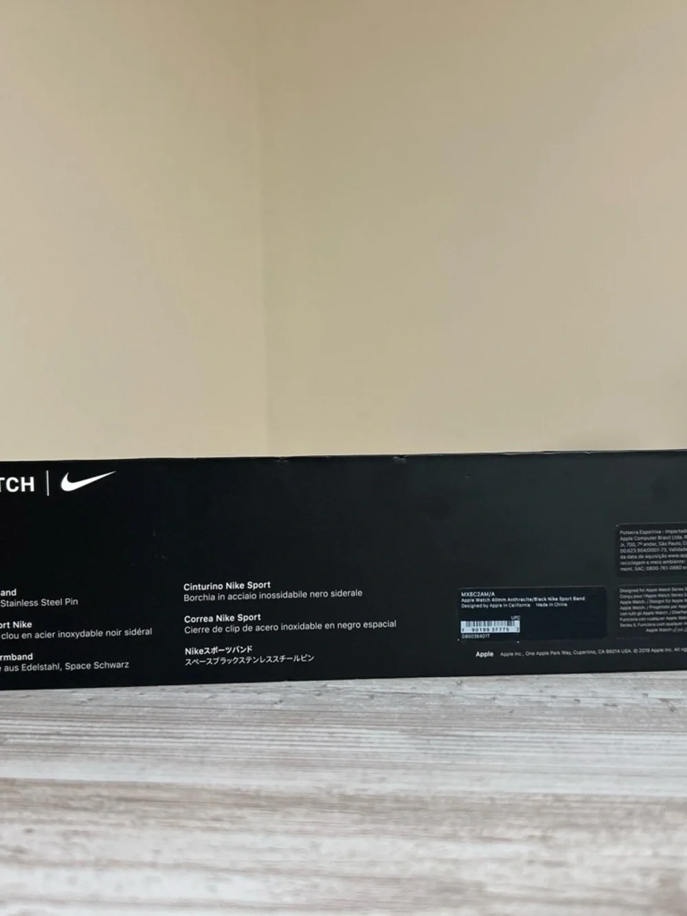 Apple Watch 40MM anthracite/black Nike sport band